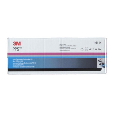 3M 16114 Набор miniPPS (стаканы - 50, крышки со встроенным фильтром (200 мкм) - 50, колпачки - 20), 165 мл.